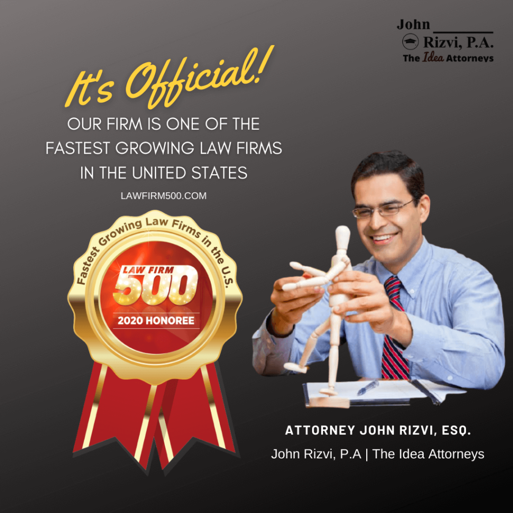 John Rizvi, P.A., The Patent Professor® Named 2020 Law Firm 500 Winning Firm